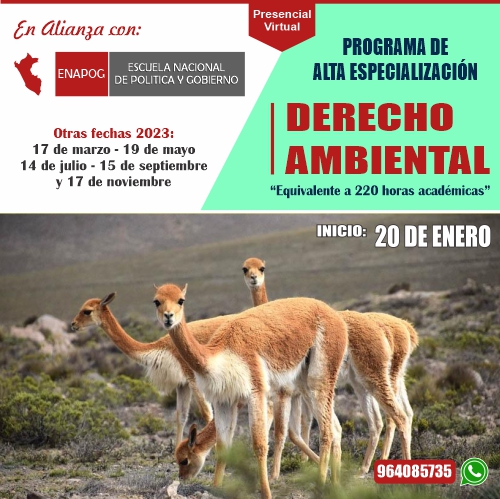 programa derecho ambiental